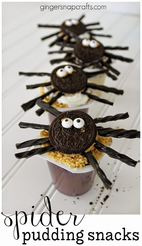 Spider Pudding Snacks #collectivebias #shop GingerSnapCrafts.com