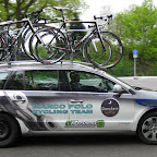 Marco Polo Cycling Donckers Koffie team car with team manager Gil de Weerdt from Belgium. (photo: Remko Kramer)