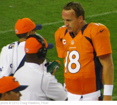 'Peyton Manning, Broncos vs Steelers 2012' photo (c) 2012, Craig Hawkins - license: http://creativecommons.org/licenses/by-nd/2.0/