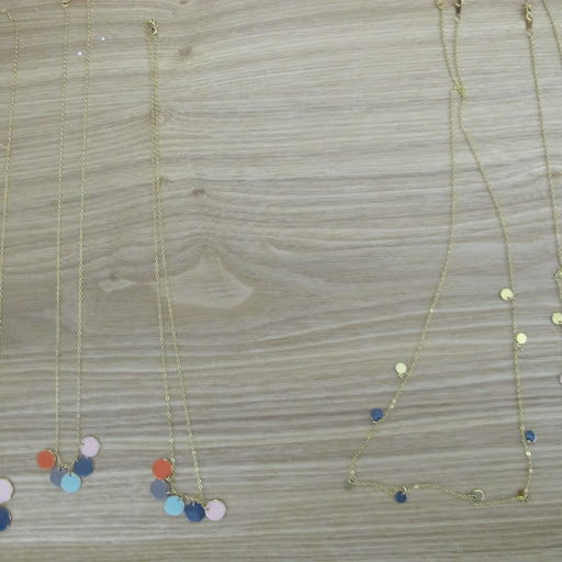Tracy's necklaces are very delicate and pretty.