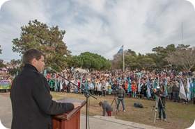 Juan Pablo de Jesús presidió el acto por el Día de la Independencia en Santa Teresita