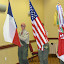 Boy Scout Troop 27 presenting the colors at the July Tribute to our Military Heroes  meeting.