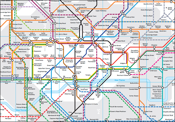 London Underground zone1-2
