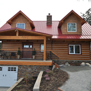 Front entrance and garage