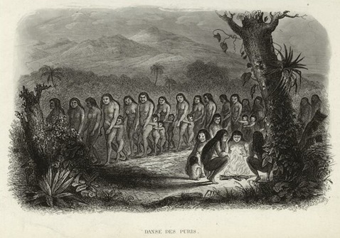Dança dos Puris, ca. 1875, Publié par Furne à Paris.