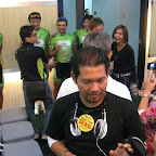 The Herbalife Marco Polo Cycling Team with distributors at the Herbalife main office in Kuala Lumpur.