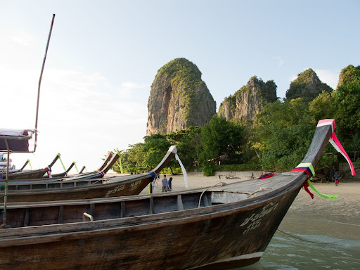 On the boat back to Aonang