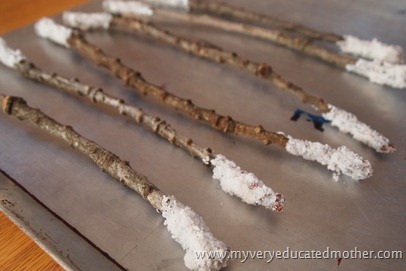 www.myveryeducatedmother.com Epsom Salt Twigs #crafting www.myveryeducatedmother.com Epsom Salt Twigs #crafting
