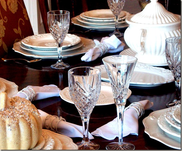 Alex photos & Bling White Pumpkin Tablescape 1604