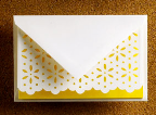 Vera Wang's stationery is always beautiful. This preppy style pops thanks to its bright yellow color (www.neimanmarcus.com).
