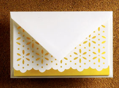 Vera Wang's stationery is always beautiful. This preppy style pops thanks to its bright yellow color (www.neimanmarcus.com). Vera Wang's stationery is always beautiful. This preppy style pops thanks to its bright yellow color (www.neimanmarcus.com).