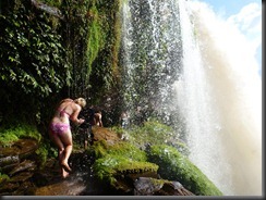 AF - Heather behind waterfall AF - Heather behind waterfall