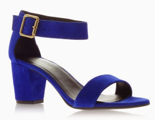cobalt blue heeled sandals