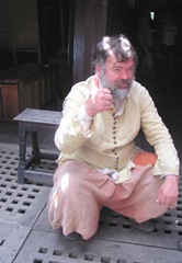 Plymouth Mayflower 8.13 pilgrim on deck