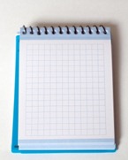 grid paper notepad