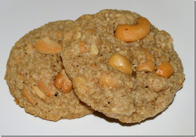 Salted Cashew Crunch Cookies 3-6-13