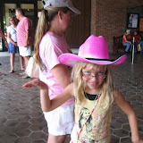 Hannah acting silly in the entrance of the Grand Ole Opry in Nashville TN 09032011