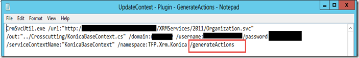 Generate Early Bound Custom Action Generate Early Bound Custom Action