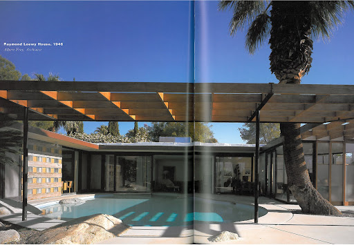 The Raymond Loewy House was designed by the famous Palm Springs-based architect, Albert Frey. Though I love the irreverence and imagination behind the pool, which extends into the living areas, I would be afraid of my guests taking an unwanted dip during cocktail parties!