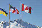Flags at Whistler Olympic Park