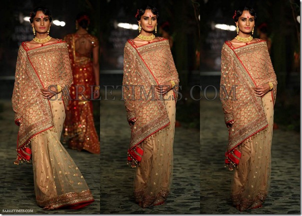 Tarun_Tahiliani_Cream_Bridal_Saree
