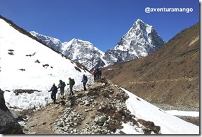 Caminhada até Lobuche Caminhada até Lobuche