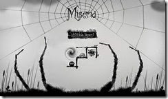 Miseria الواجهة الرئيسية للعبة ألغاز ومتاهات العنكبوت المخيفة للأندرويد