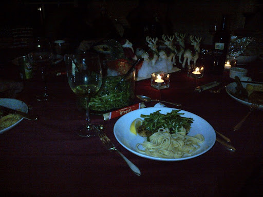 Sara Alberti's holiday table included Sara Alberti's holiday table included