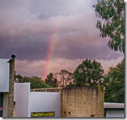 Towards sunset there was a glimpse of a Rainbow