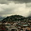 Taken from the top of the Secret Garden hostel, as the clouds roll in from the mountains.