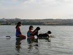 Samantha, Anay, Zaina y Gordo en el Lago de Arcos.