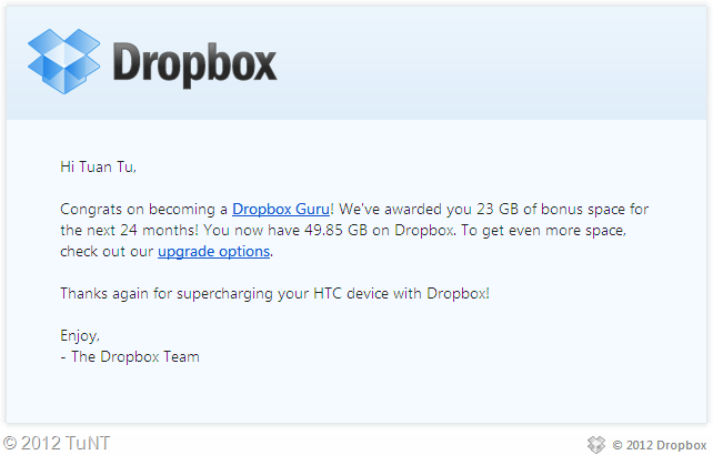 HTC One X + Dropbox = ?