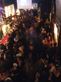 A little drinky, a little mingling, a beautiful bar...