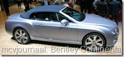 2012 Autosalon Geneve - Bentley Continental GTC V8