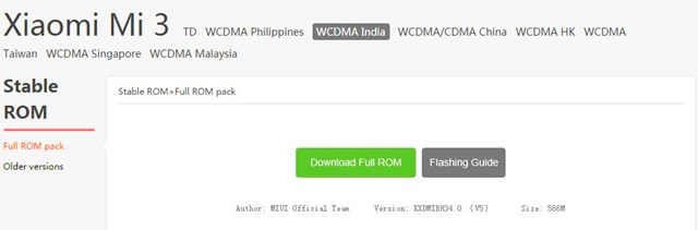 Mi3 India MIUI Update Mi3 India MIUI Update