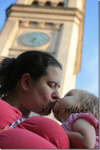 Many Waters Third Tri belly M kisses and a clock tower Many Waters Third Tri belly M kisses and a clock tower