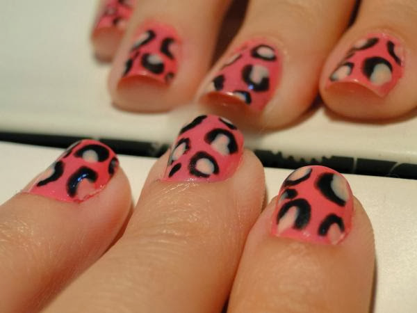 Pink Leopard Nails Cute Leopard Nail Designs