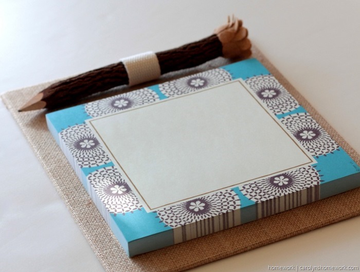 Easy Canvas Notepad Holder via homework (7)