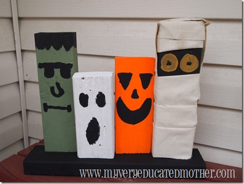 2x4 Halloween decor step 5 www.myveryeducatedmother.com 2x4 Halloween decor step 5