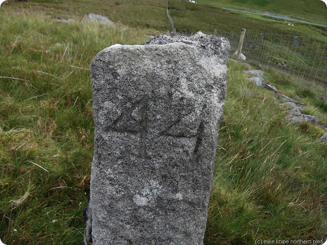numbered boundary stone