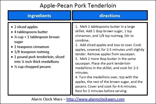 apple-pecan pork recipe card apple-pecan pork recipe card