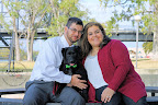 Prince Charming with his proud new parents.
(Photo by artist and animal advocate, Alissa Umberger, 14!)
Check out HeartsSpeak.org to learn how artists can help homeless animals in need