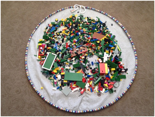 drawstring Lego play mat tutorial!