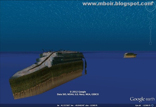 Titanic Tour 3D Google Earth - mboir