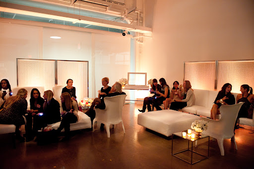 One of the lounge areas set up with rentals from Taylor Creative, Inc.