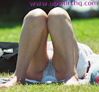 Lying on the grass admiring the view