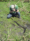 Anaconda checking out one of the swiss members of our tour group. This is probably what you'd call up close and personal.