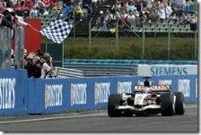 La vittoria di Button con la Honda nel gran premio d'Ungheria 2006
