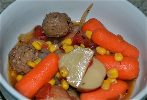 hearty slow-cooker meatball stew