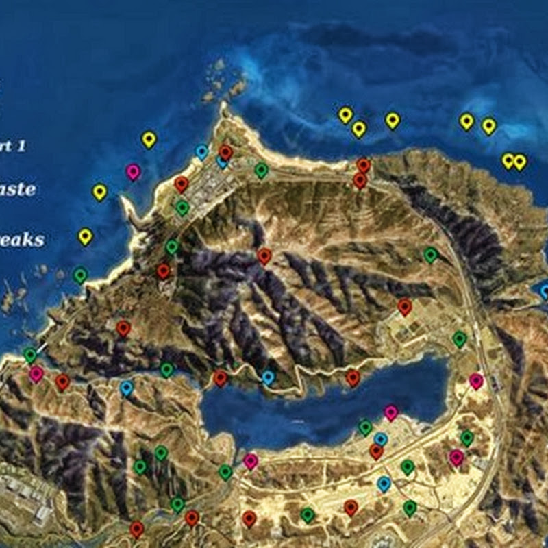 Grand Theft Auto V – Die Fundorte sämtlicher Collectibles [Karte]